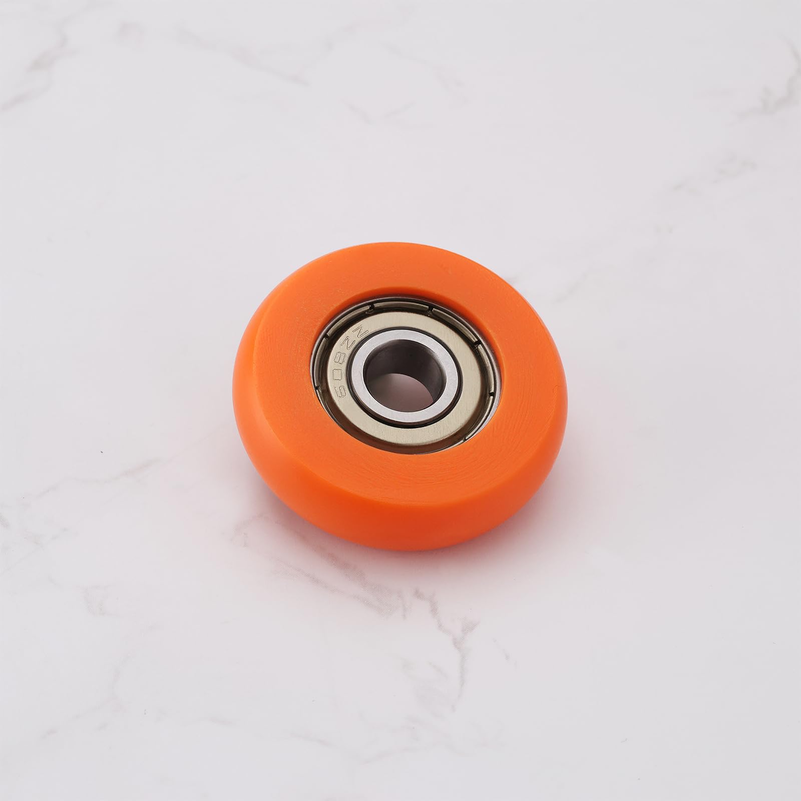 OTOTEC 2SZT. Rolka do Wioślarki Średnica Zewnętrzna 36mm Szerokość 10mm Średnica Wewnętrzna 8mm Rolka Nylonowa z Łożyskiem ze Stali Nierdzewnej o Nośności 67kg Pomarańczowa
