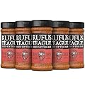 Rufus Teague Fish Rub, 6 Pack, Premium Barbecue Seasoning & Dry Rub for Smoking and Grilling, Award-Winning Flavor for Fish, Seafood & More, Gluten-Free, 6.8 oz