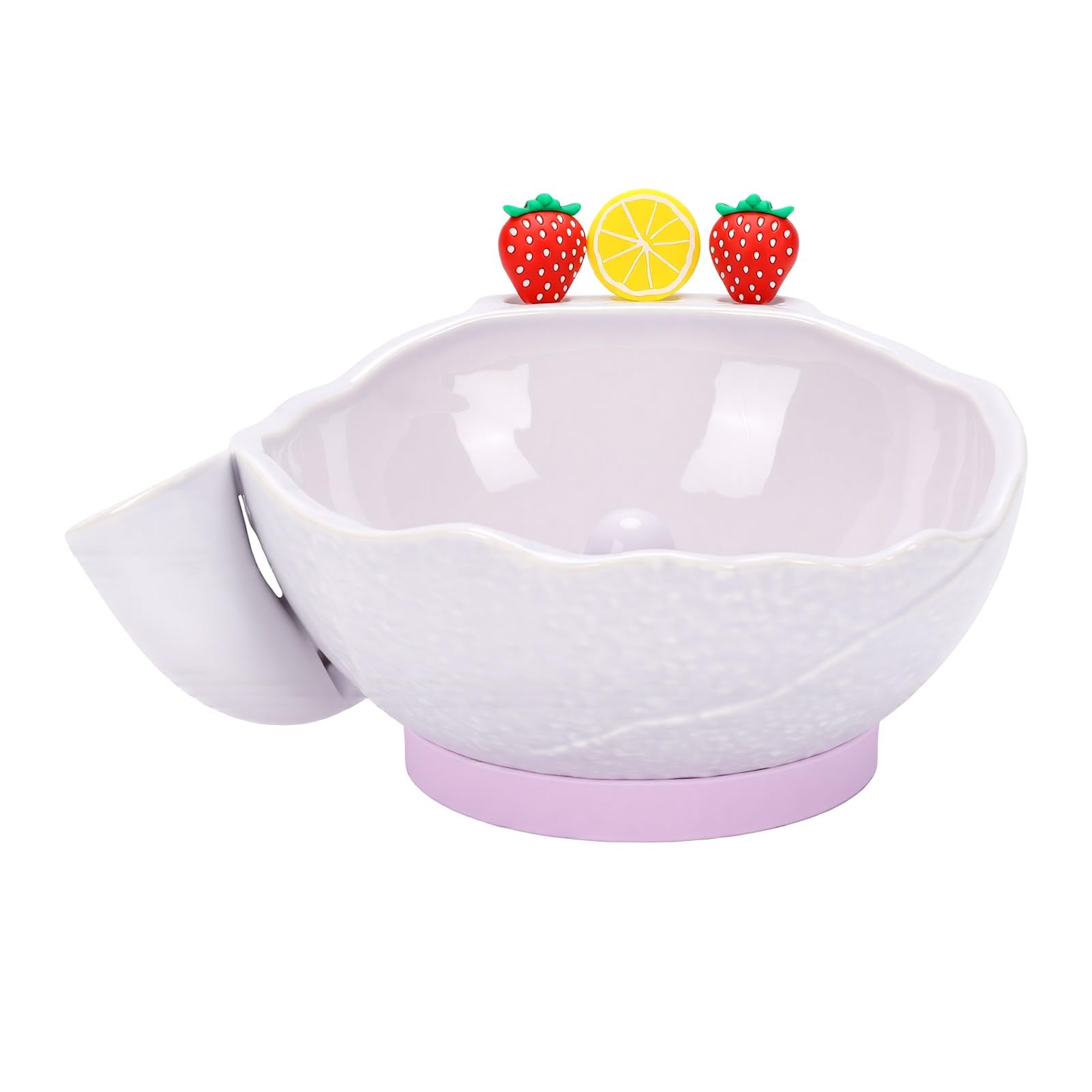 AMONIDA Ceramiczna Miska do Mycia Jagód, Samowirująca, Zasilana wodą
