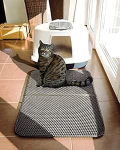 Blissstorm Katzenklo Matte 55x75cm - Doppelschicht EVA Anti-Rutsch