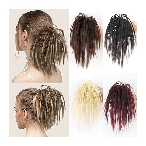 Peruka, kok, nieuporządkowane, kok, syntetyczne klipsy do włosów, falowane, kręcone, przedłużenie włosów typu chignon