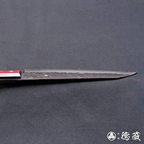 Amazon | 三徳ステンレス包丁 180mm/両刃/銀紙3号/積層材(赤色)/日本製