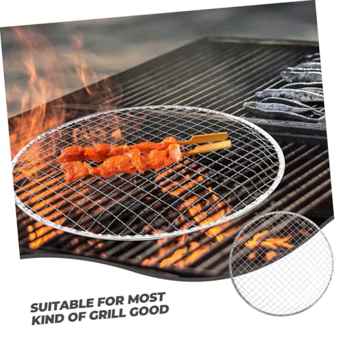 Tapis de Grille en Maille SHINEOFI Évite la Chute des Aliments dans les Braises du Barbecue