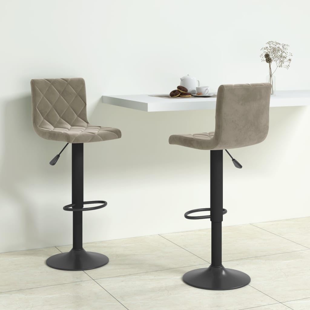 Chaises de jardin Homgoday avec assise velours grand confort gris clair