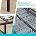 Bed Frame Metal Platform Bed Frame Mattress Foundation Box Spring Replacement Heavy Duty Steel Slat Easy Assembly Noise-Free Black,Twin/Full/King/Queen (Full)