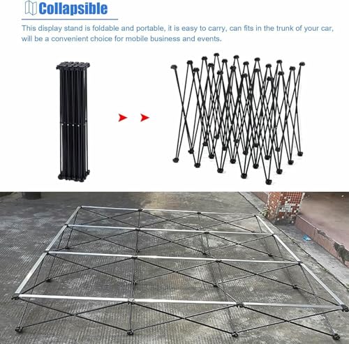 Support d'exposition pop-up stable en fer avec cadre de stand backdrop rigide