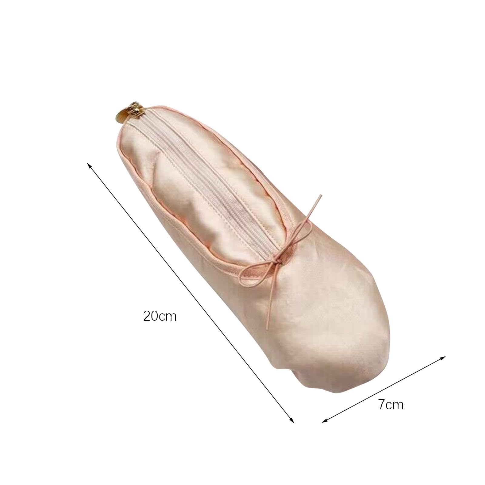 LOVIVER Pen Bag Portable Ballet Shoes Designed Stationery Organizer Multifunction Cute Pencil Case Pencil Holder for Teen Boys and Girls School - Image 2