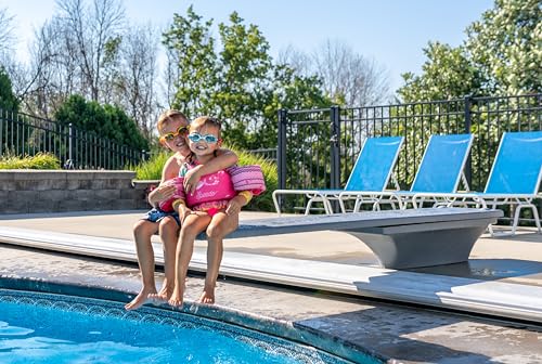 Global Pool Products 3 Bolt Base Replacement Stand - with Jig for 6' Diving Board Inground Swimming Pool - White GPP-DB-3B6-W