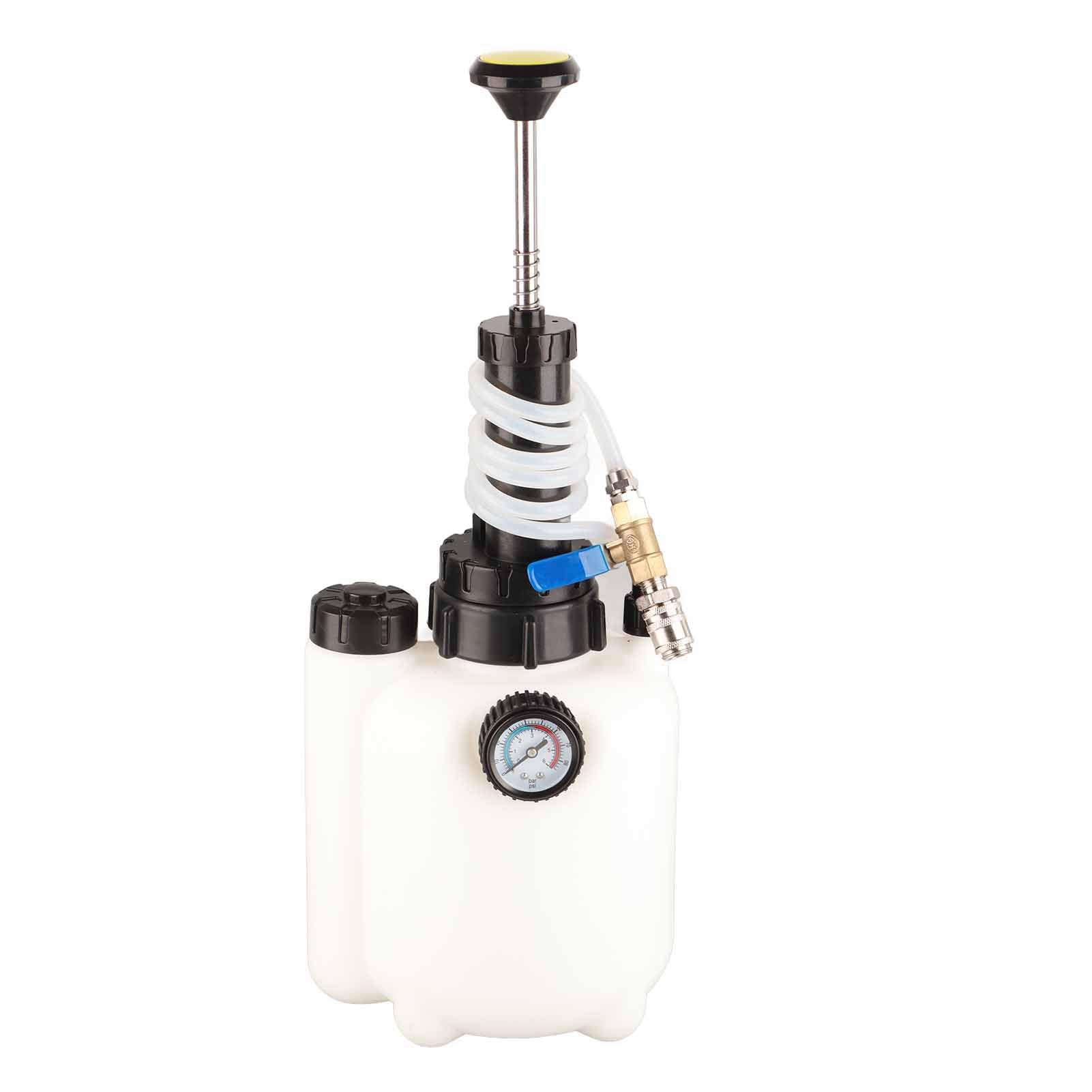 Bomba neumática de 3L para líquido de transmisión con 8 adaptadores - Extractor/dispensador de ATF, refrigerante, aceite y líquido de dirección asistida