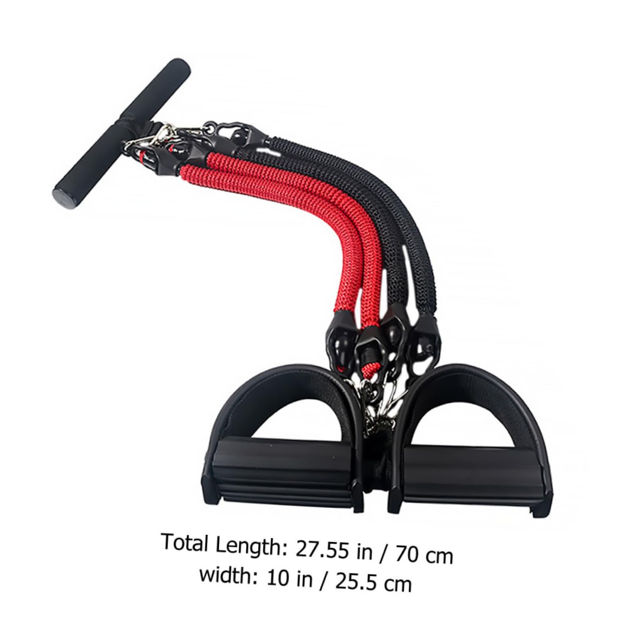 KOMBIUDA Résistance Pédale Tubes Corde de Traction Yoga Multifonction Abdominaux Portable et Confortable pour Fitness à et Extérieur