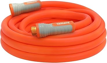 YAMATIC Heavy Duty Garden Hose 5/8 in x 30 ft with Swivel Fitting, Super Flexible Water Hose, All-weather, Lightweight, Burst 600 PSI