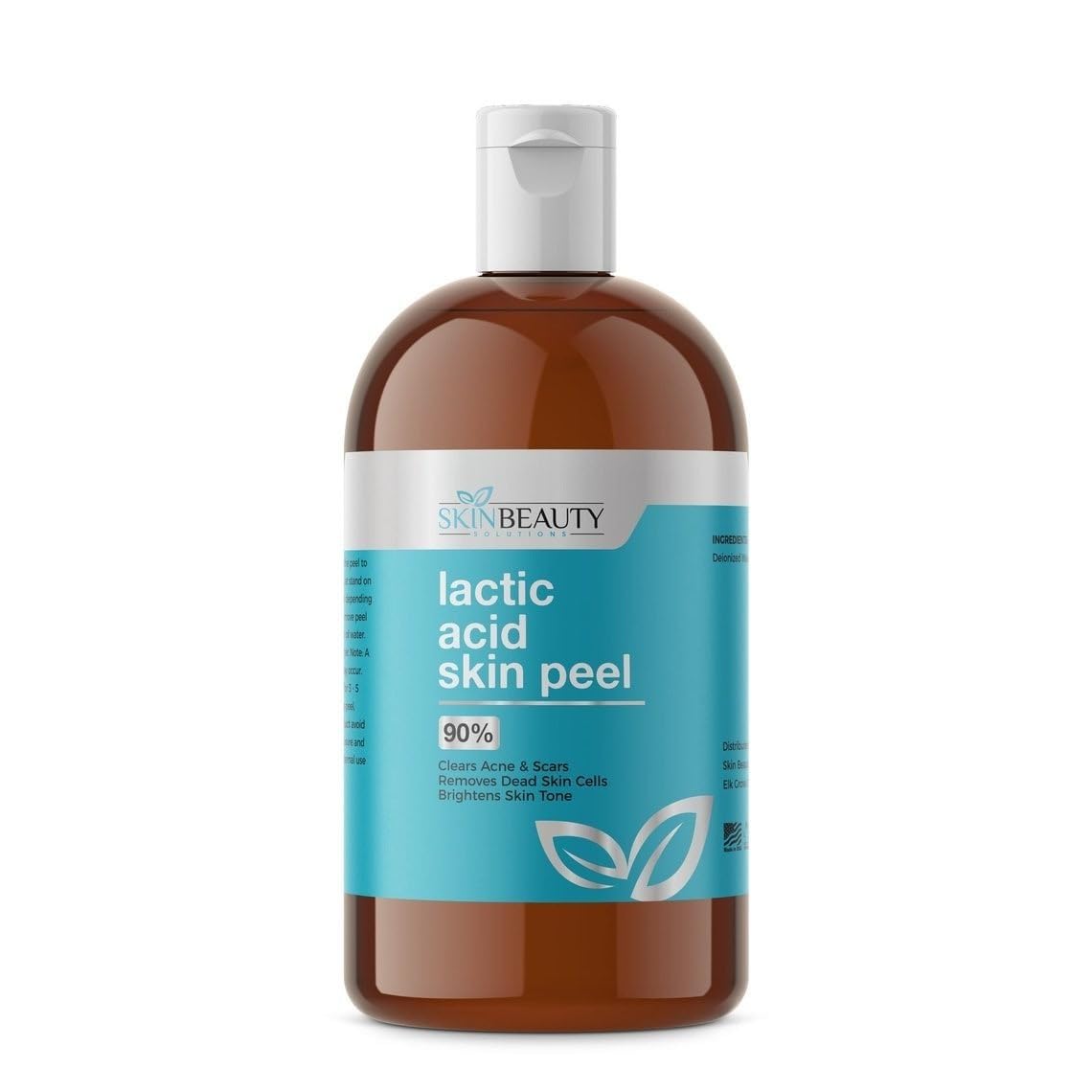 Skin Beauty SolutionsLACTIC Acid 90% Chemical Peel- Alpha Hydroxy (AHA) For Acne, Brightening, Wrinkles, Dry , Age Spots, Uneven Tone, Melasma & More () -4oz/120ml