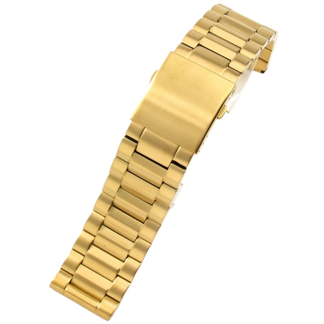 Bracelet montre extrémité droite métal solide robuste rechange 3 perles