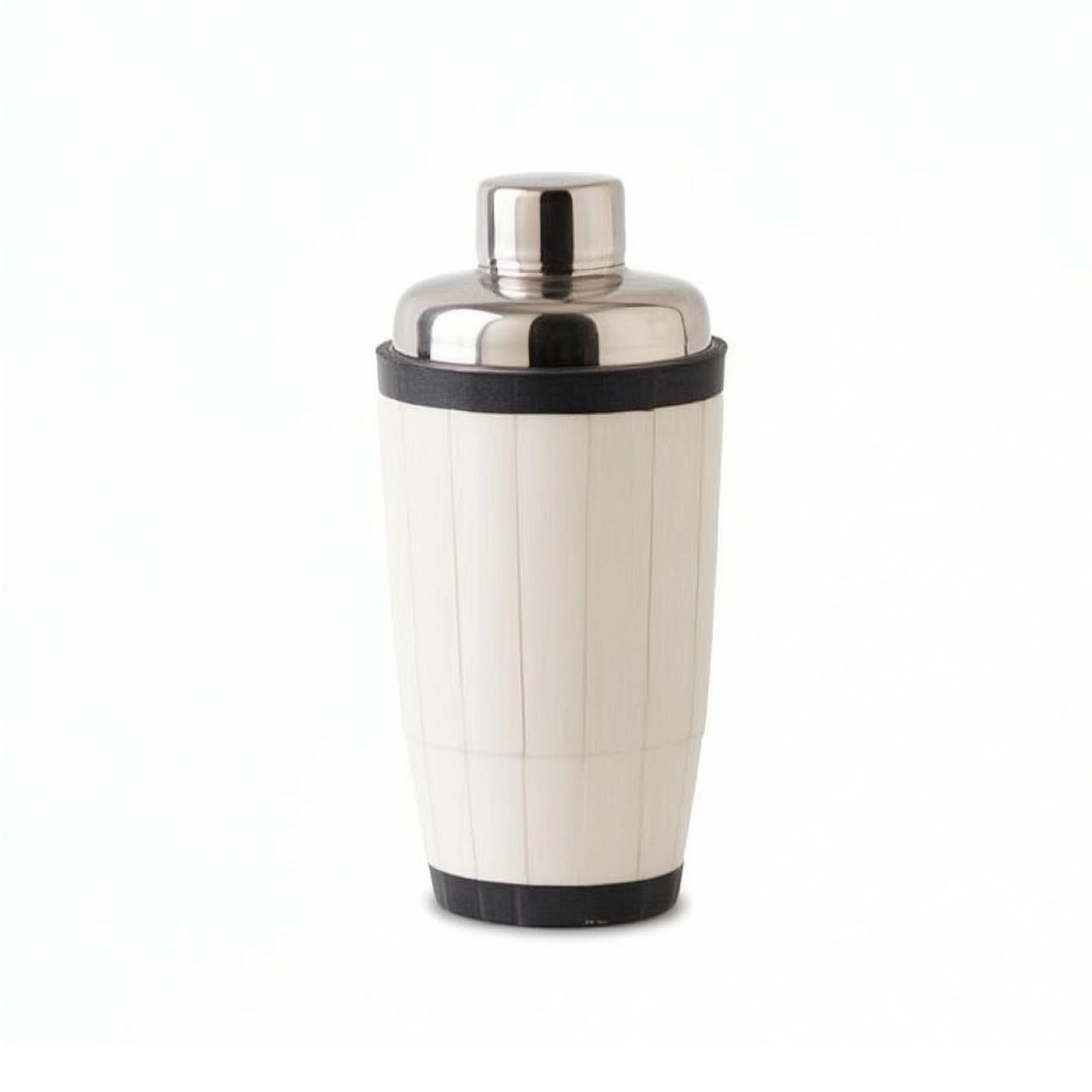 Baoblaze Coctelera de Vaso Mezclador Clásica con Acabado Elegante y Anillo de Base en Tapa Firme Que Evita Derrames al Mezclar Bebidas Adecuada para Invitados Apartamento