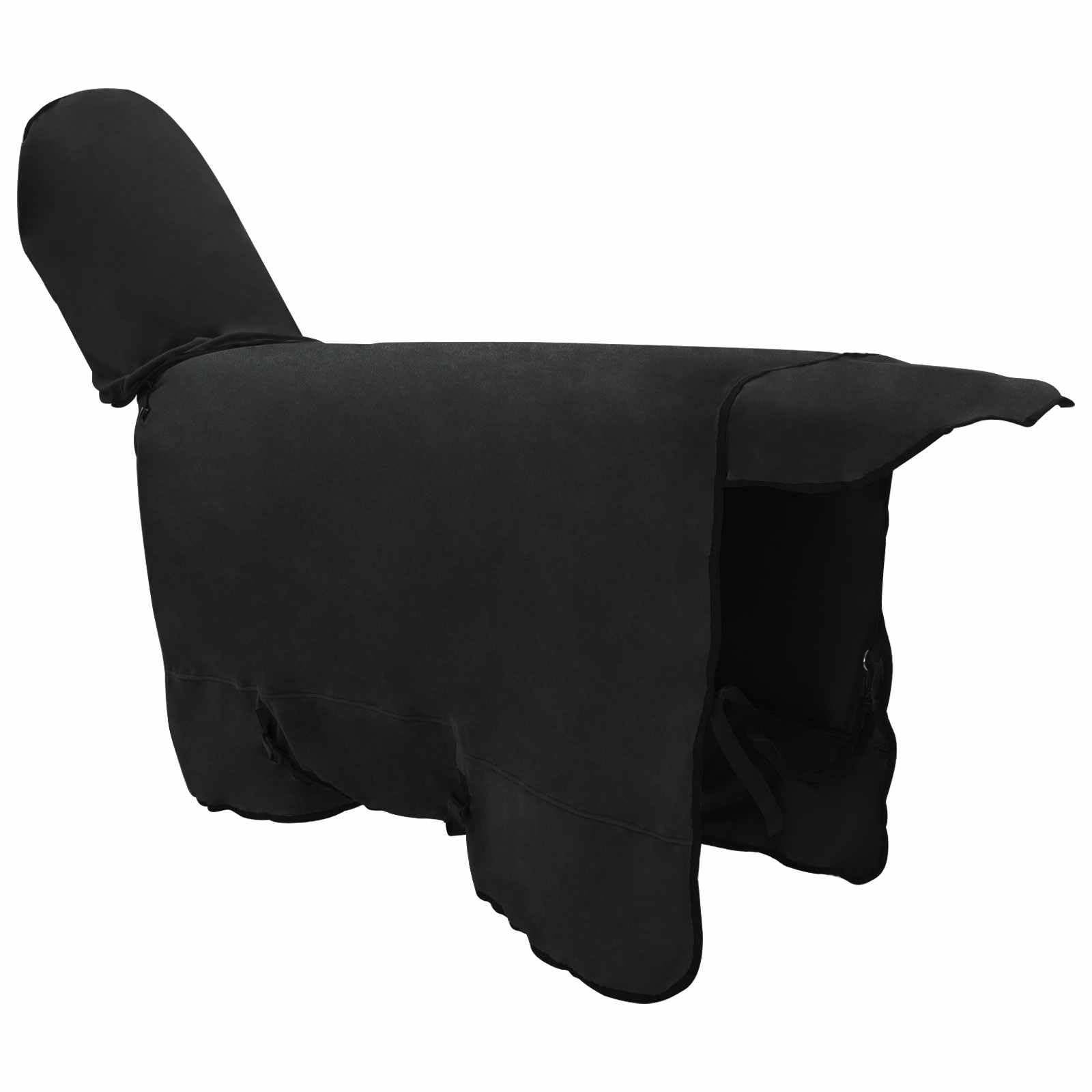 Manta para caballo, 145 cm, poliéster, lavable a máquina, cálida, cómoda, transpirable y ligera, para entrenamiento, establo y transporte