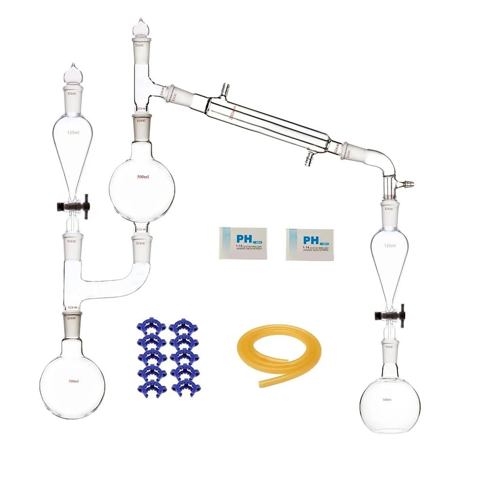 Attrezzature e forniture di laboratorio Kit for l'estrazione di oli essenziali con apparecchio distillazione a vapore 24/40 da 500 ml