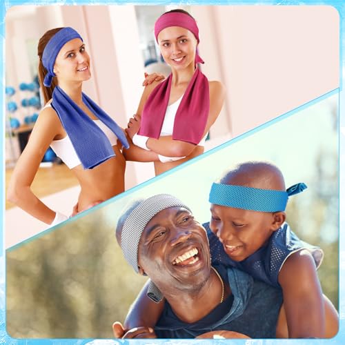 Image of Maitys 300 Pcs Cooling Towel Bulk for Neck and Face, Vibrant Mix