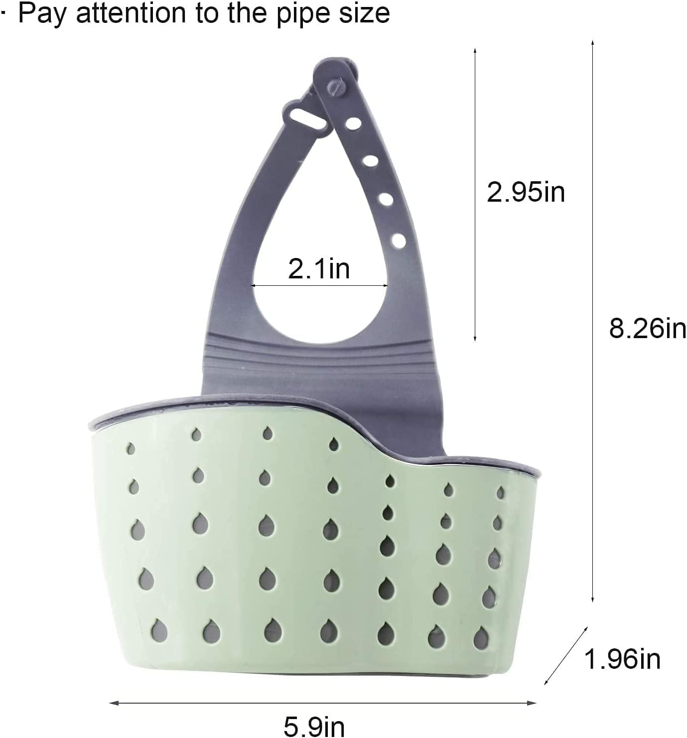 McMola Kitchen Sink Shelf Soap Sponge Drain Rack Holder Double Decker Hanging Basket Storage Suction Cup Kitchen Organizer Sink Accessories Wash Dropshipping - Green