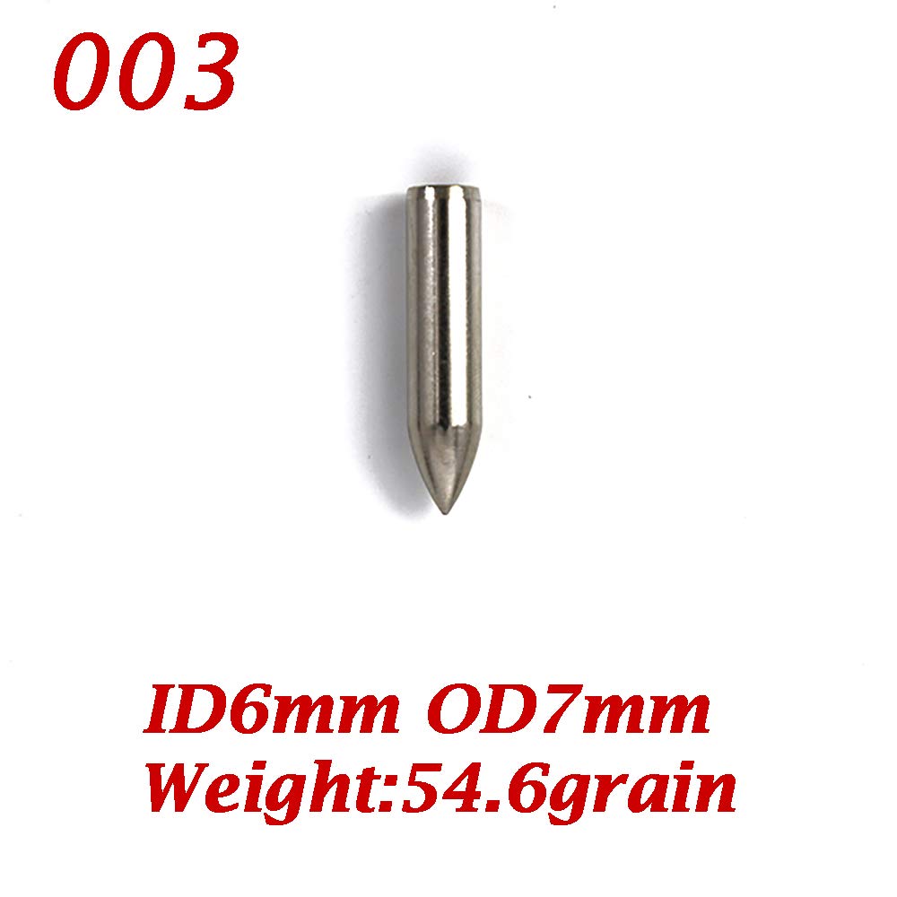 ACCMOS 12 pz Acciaio Inossidabile Caccia sul Campo Punta della Freccia, per OD 5,5 mm 5,6 mm 6 mm 7 mm 8 mm Legno di bambù Freccia Shaft Freccia Testa Frecce Accessorio