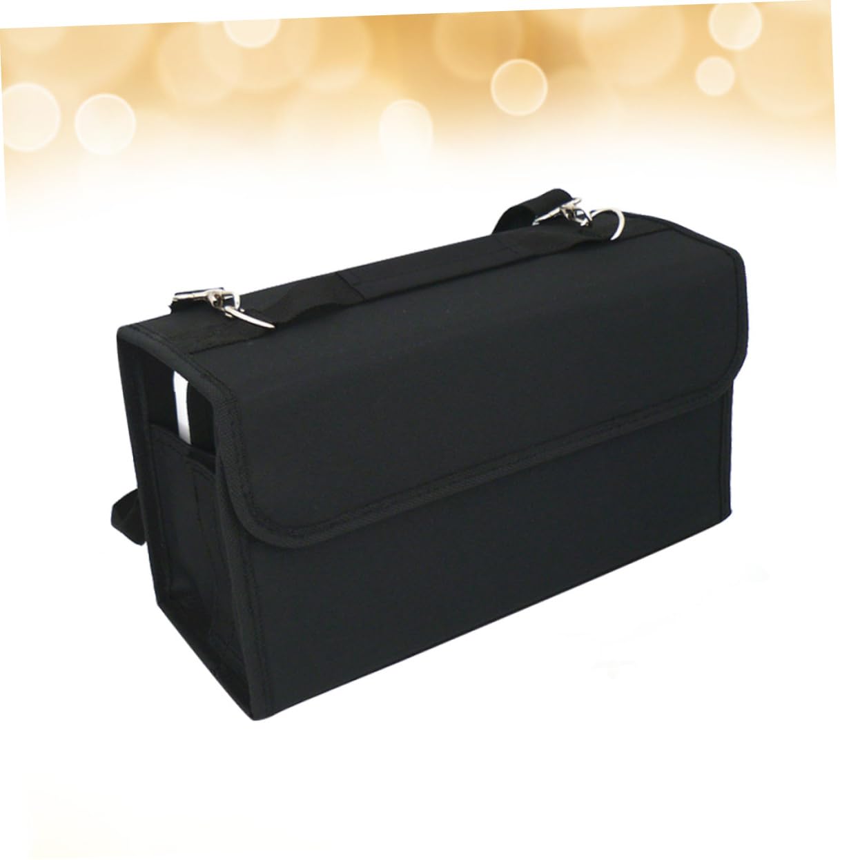 Lurrose Portapennarelli con Scomparti in Nylon Resistente Custodia Staccabile con Tracolla Borsa con Cerniera per Tavolo o Armadietto Adatta per Rossetti