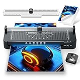 13in Laminator Machine with Paper Trimmer + 50pcs Sheets + Corner Rounder, Dual Hot/Cold Mode | Anti-Jam Technology | 90s Fast Preheat for A3/A4/A5/A6 Home Office School Use