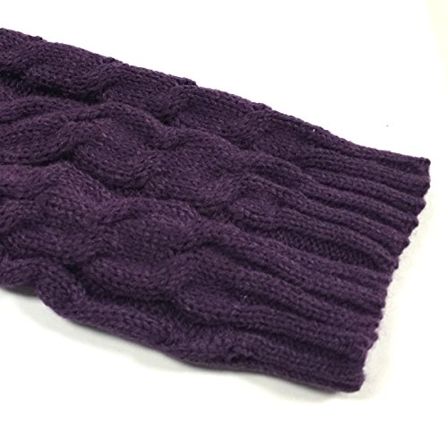Wrapables Ribbed Cable Knit Leg Warmers for Women2