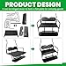 ECOTRIC Golf Cart Folding Rear Seat Kit W/Grab Bar Compatible with 1994.5-Up EZGO TXT Models Back Flip Seat Black