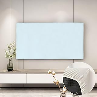 Hixingo Cubierta Antipolvo para TV, Color Sólido Funda para Televisor Elástico Protector para Smart TV Cubierta de Televisión Pantalla de Funda para 32 a 85 Pulgadas (32-39″ TV,Azul Claro)