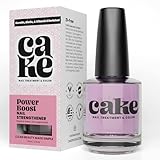 Nail Strengthener Power Boost Growth Formula, Keratin, Biotin, & Vitamin E, 21- Free, Repairs Damaged Nails, Stops Peeling & Chipping, Use as Clear Base Coat & Topcoat .50 fl. Oz. CAKE Nail Treatment