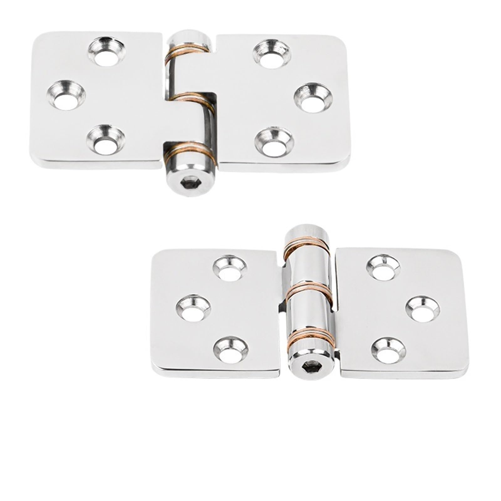 Kdhcvkz Back Polishing 1 Pcs 316 Stainless Steel Hinges Thickened(Back Polishing)