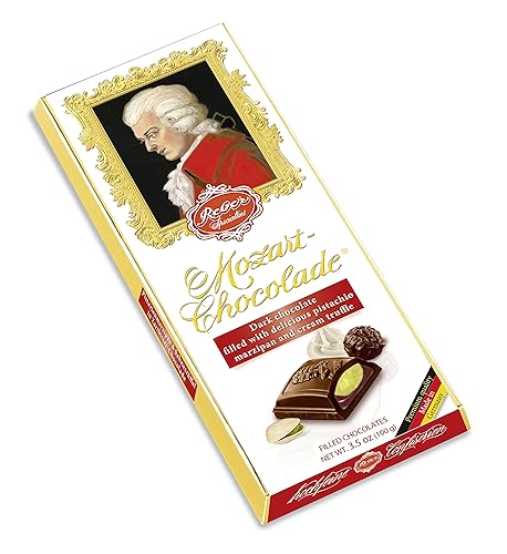 REBER Mozart Dark Chocolate Bar, Pack of 2