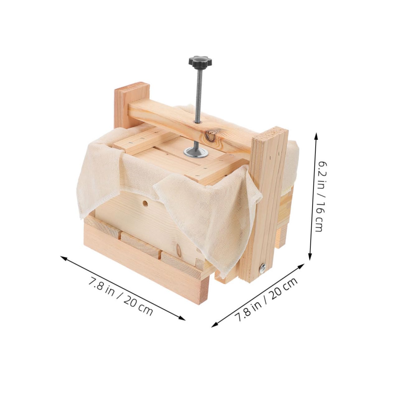 OKUMEYR 1set Tofu Maker Kit Wooden Tofu Press for Homemade Bean Curd Easy Stable Design for Kitchen Use for Cooking Enthusiasts