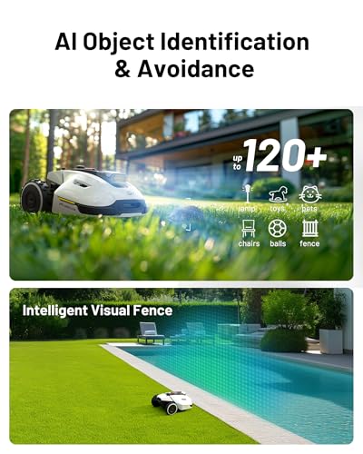 MAMMOTION YUKA 3000 Robot Lawn Mower, Perimeter Wire free,Recommended 3000 m, Max.4000 m,Equipped with Ultrasense Al vision, Handles 45% slopes Cutting Heights 20-90mm, Automatic Mapping - Image 4