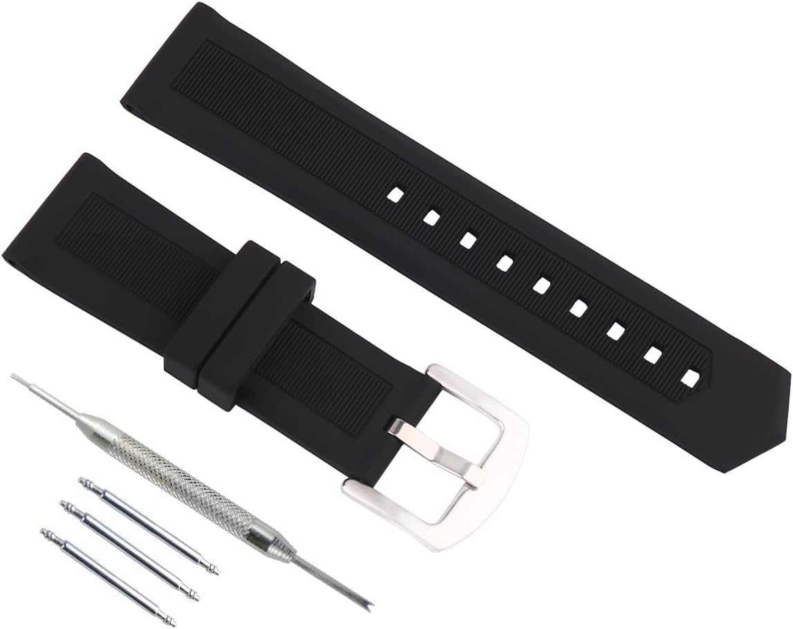 Men's silicone watch strap accessories 18mm20mm22mm24mm26mm Compatible Citizen replacement Seiko wtach bands outdoor sports wristband bracelet