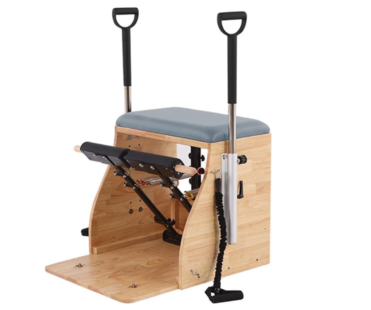 Amazon.co.jp: OLMMT ピラティスチェア、ハンドル付きスプリットペダル
