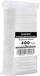 Sponsored Ad - Mini Hot Glue Gun Sticks 4 in. 0.27 in. Dia 400 Pack All Purpose Hot Melt Glue Sticks for Most Hot Melt Glu...