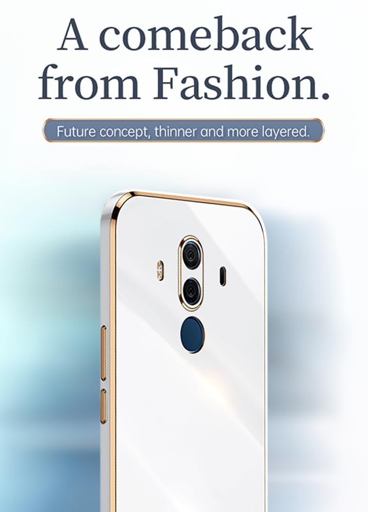 EASSGU Handyhülle Für Huawei Mate10 Pro (6 Zoll) – Galvanisierter Rahmen, Grün, Stoßfest