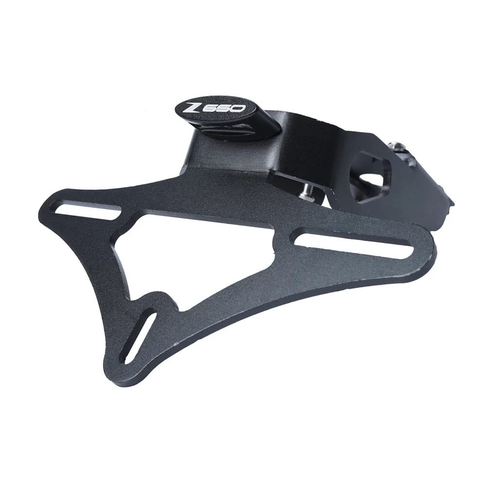 Motociclo CNC Supporto per Targa Portatarga con Luce A LED Luce per Motocicletta Porta Targa, per Kawasaki Z650 Ninja650 2017 2018 2019 2020 2021 Regolabile Accessori