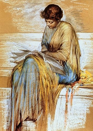 Impresiones lienzo de figura femenina por Albert Joseph Moore para decorar tu salón