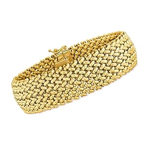 Ross-Simons Italian 18kt Yellow Gold Riso Bracelet