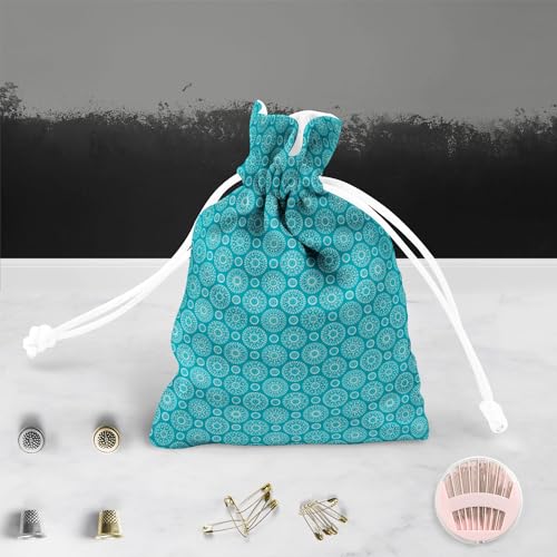 Image of ArtzFolio Blue Blue | Pouch Wrist Potli Bag | Bag for Weddings & Casual Parties