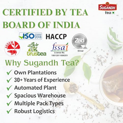 Image of Sugandh Elaichi Instant Tea Premix 1Kg | Strong Cardamom Flavoured Chai | Easy to Make - Just Add Hot Water | Dairy-Free | Perfect for Vending Machines & Home Use | No Added Flavours