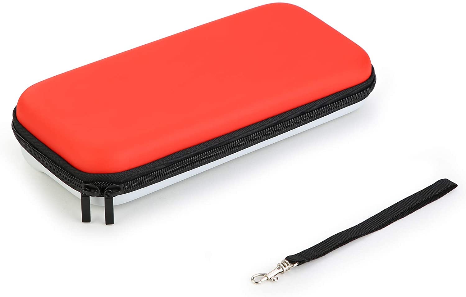 HEYSTOP Étui Compatible avec Nintendo Switch - Housse de Transport pour Switch - Protection d'écran HD Switch - Capuchons Compatible avec Accessoires de Console Nintendo Switch (Rouge/Blanc)