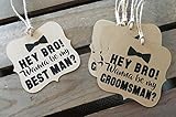Will you be my Groomsman - Best Man - Usher - Square Bracket Shaped - Rustic Modern - WEDDING - Bow Tie - Personalize - Recycled - Eco Friendly