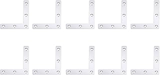 10pcs Steel Corner Brace metal angle brackets joining plates Flat Plate Corner Brace Bracket kickstand l bracket corner brackets angle corner brace braces connectix heavy connector