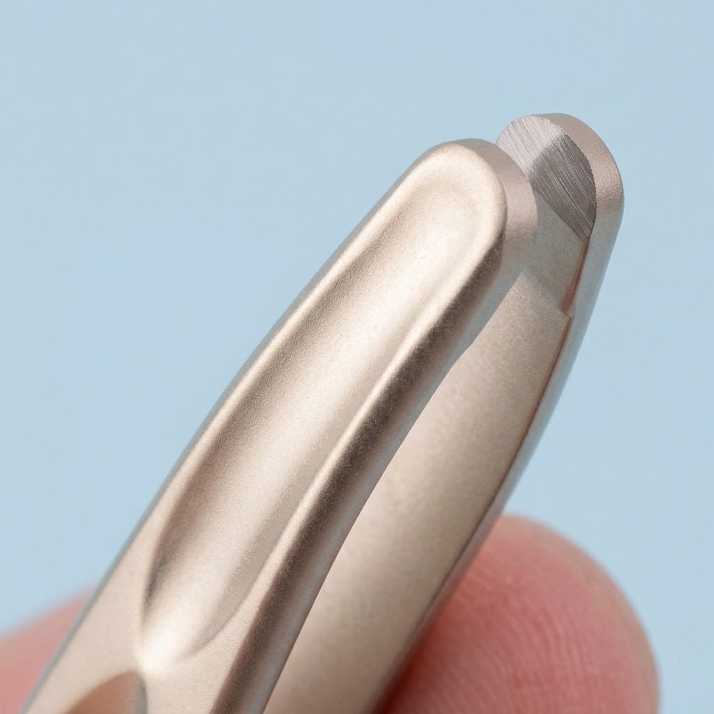 Round Tip Tweezers for Man, Hair Plucker for Long and Stubborn Beard