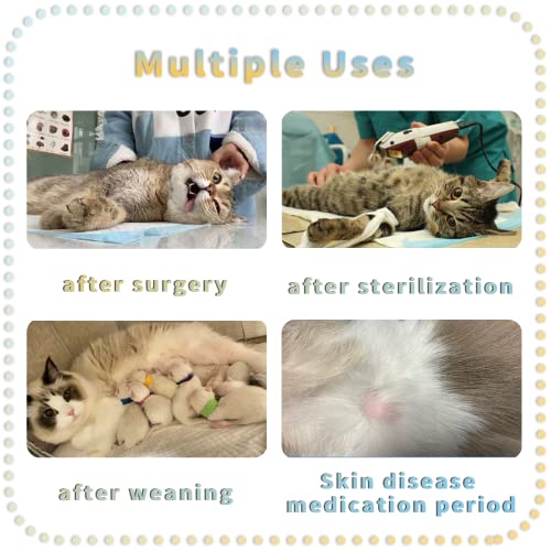 Katze Chirurgie Erholungsanzug, Katzenbody Nach Op, Kastration Haustier-medizinisches chirurgisches Hemd Operationsgenesungsanzüge, Cat Onesie für Anti Lecken, Verstellbare Größen, Leicht zu tragen