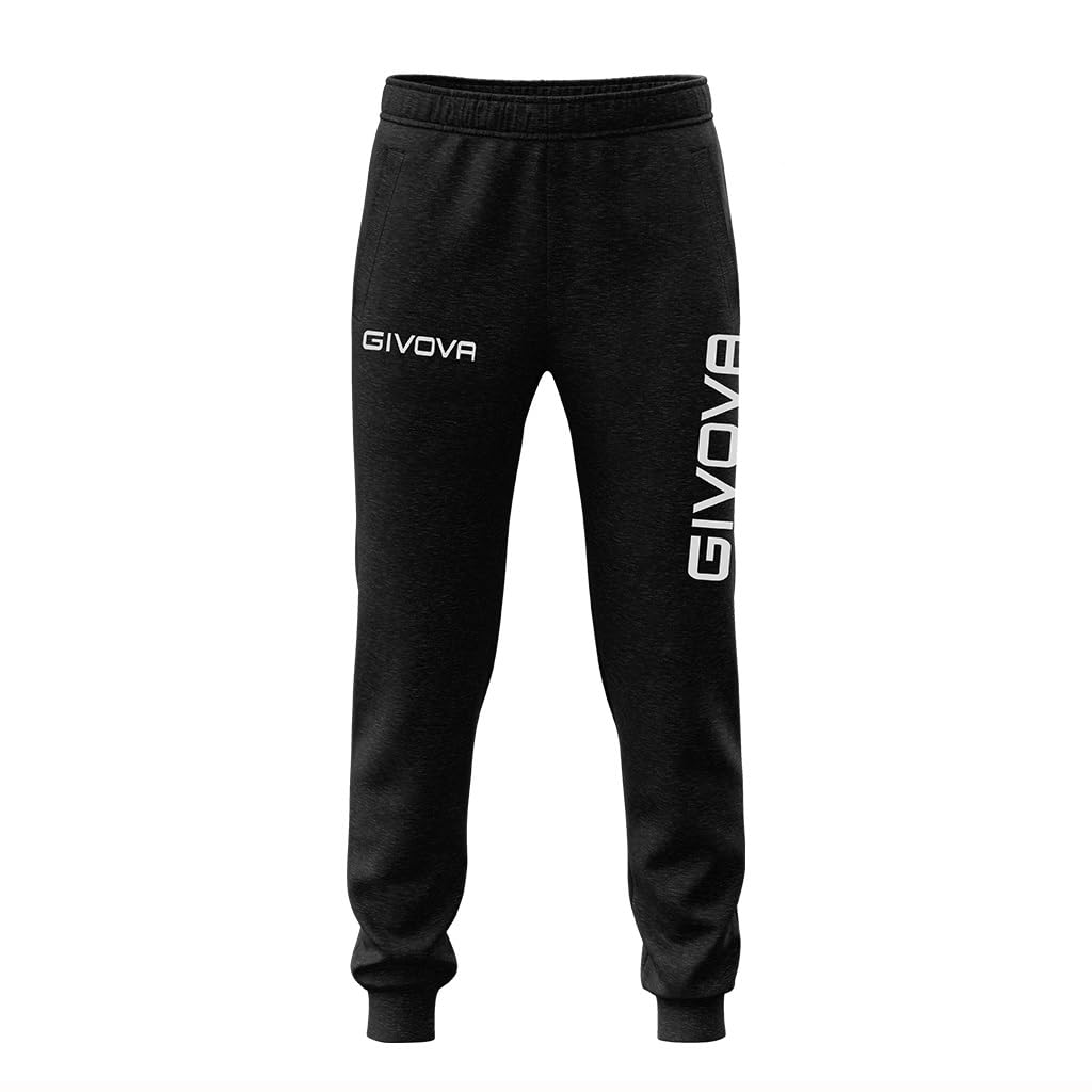 Givova PANTA KING FELPA (MOON) NERO Tg. 2XL