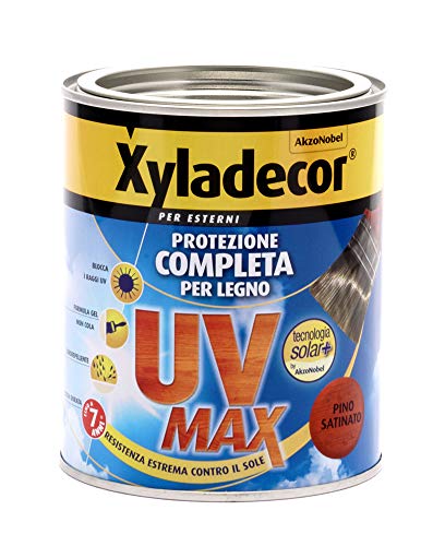 Xyladecor Smalto Legno Esterni Uv Max Protezione Completa Da Sole E Agenti Atmosferici Idrorepellente Colore Pino 750Ml