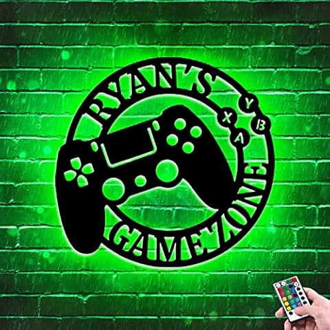 QGTHKLP Custom Game Controller Neon Sign Cover